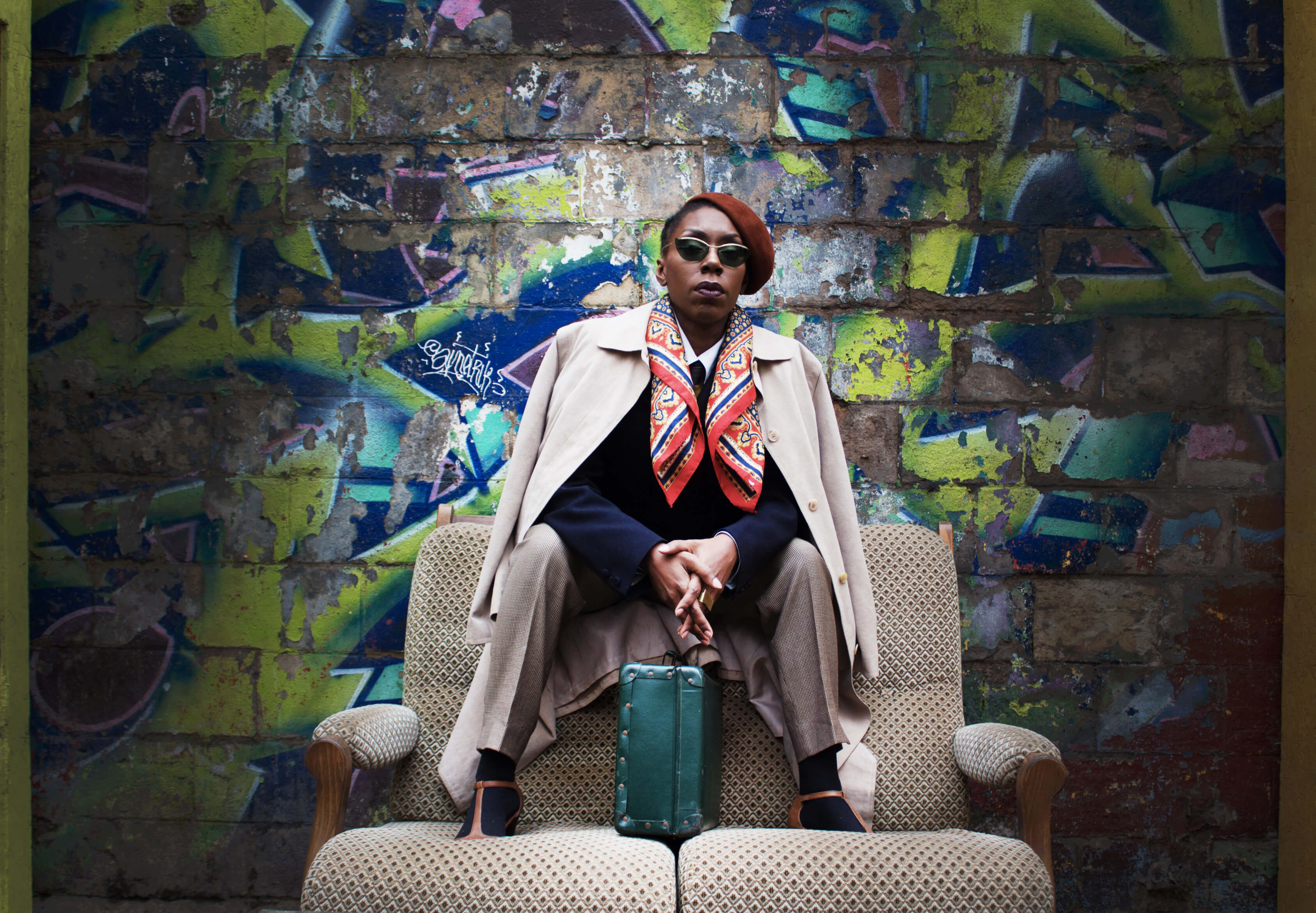 The outdoor area celebrates creativity!